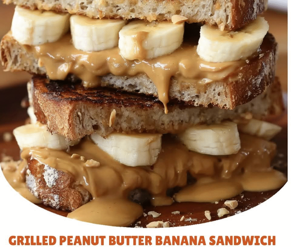 Grilled Peanut Butter Banana Sandwich