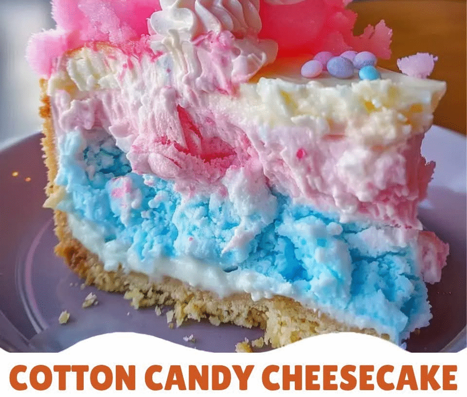 Cotton Candy Cheesecake