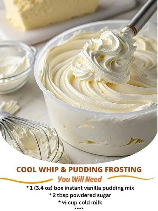 Cool Whip & Pudding Frosting