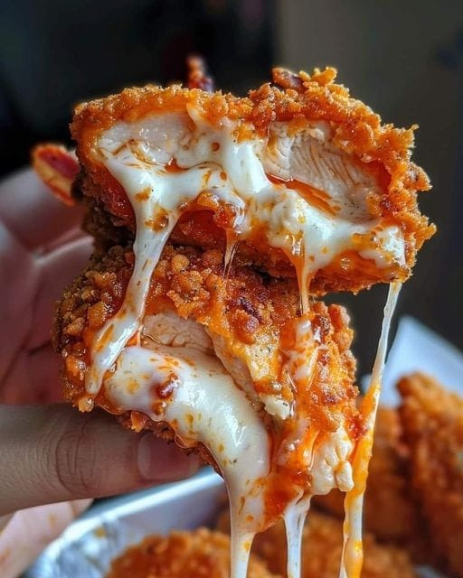 Ultimate Cheesy Fried Chicken Strips Recipe