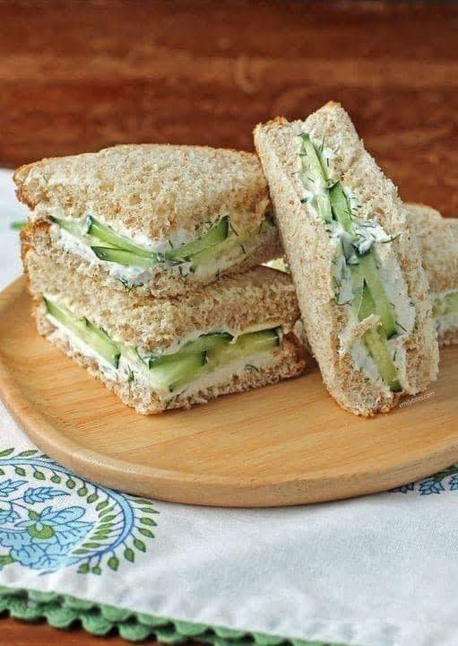 Creamy Cucumber Tea Sandwiches