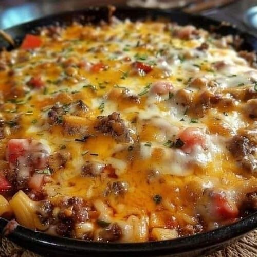 High-Protein Ultimate Cheeseburger Casserole