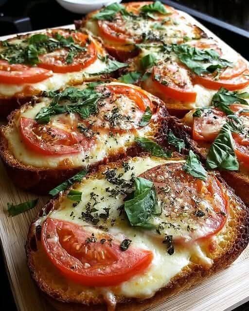 🍅 Mediterranean Tomato Basil Garlic Bread