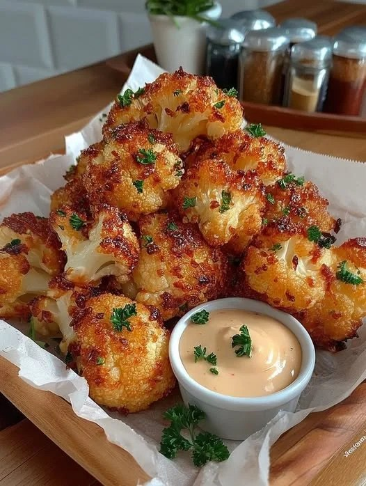 Low-Carb Air-Fried Crispy Cauliflower Bites