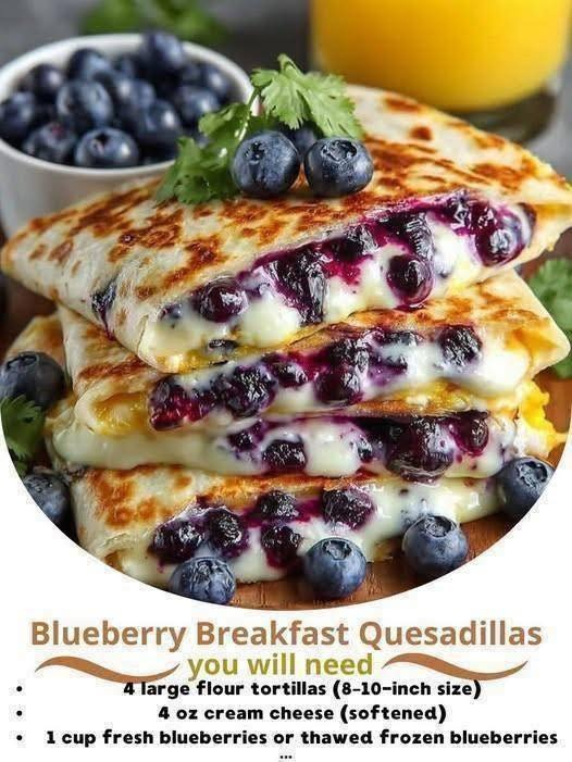 🫐 Blueberry Breakfast Quesadillas