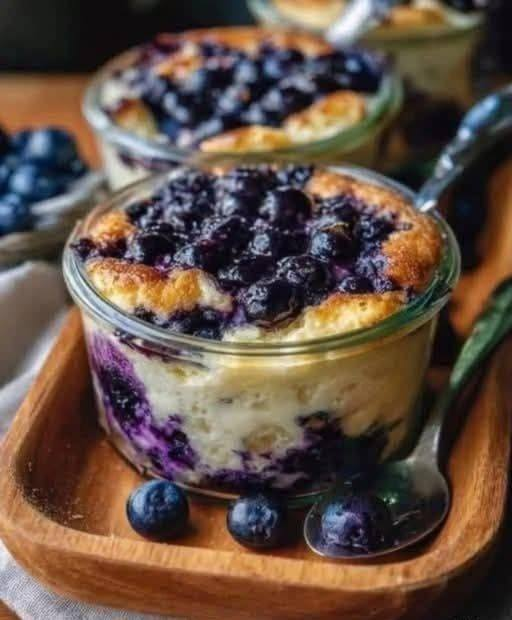 Baked Blueberry Cottage Cheese