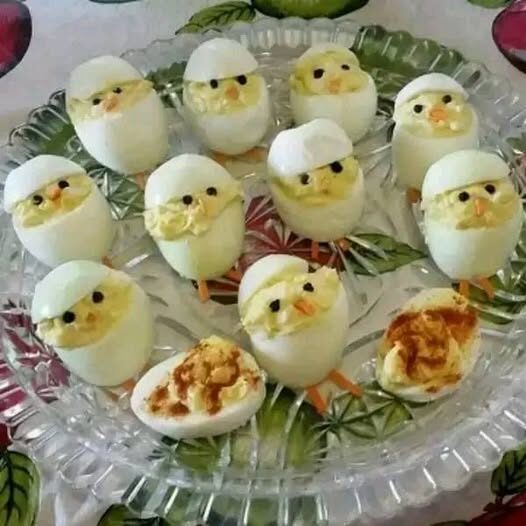 🐣 Deviled Egg Chicks Recipe