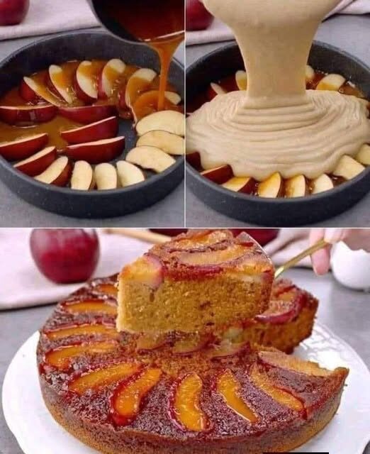 Caramel Apple Upside-Down Cake