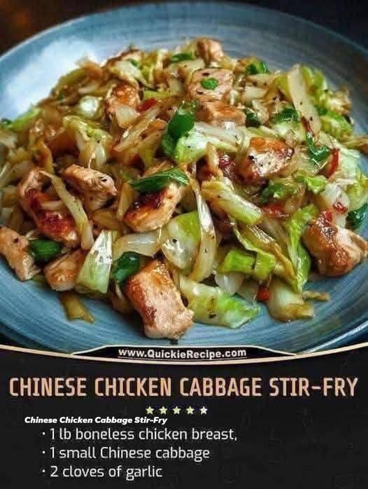 Low Point Chinese Chicken Cabbage Stir-Fry Recipe