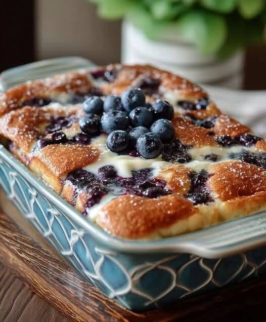 No-Sugar Blueberry Yogurt Bake