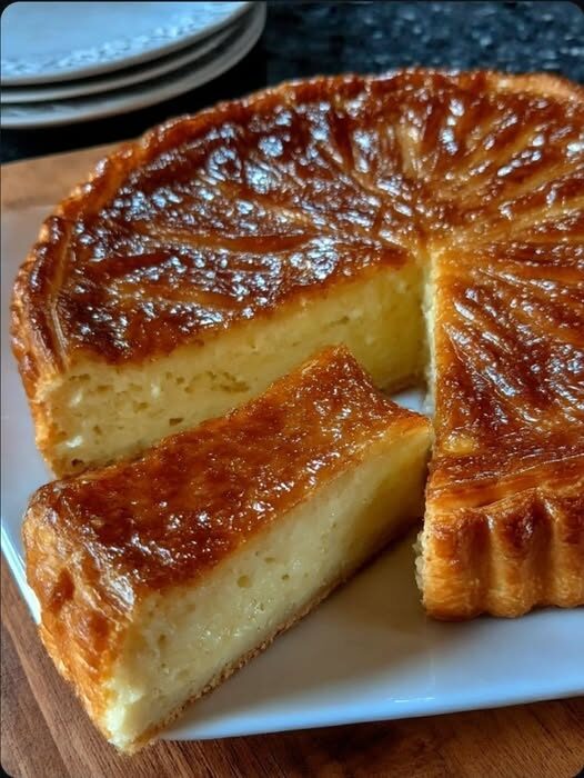 🍰 Creamy Baked Custard Cheesecake (Full Recipe)