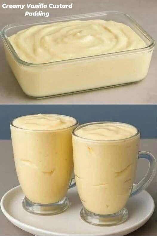 Creamy Vanilla Custard Pudding