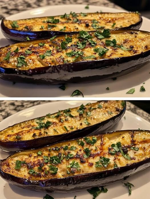 Vegan Garlic Eggplant