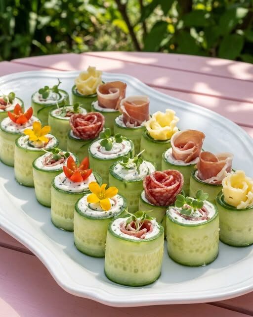 Elegant Cucumber Party Bites