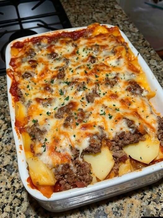 Creamy Ground Beef & Potato Casserole
