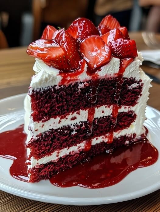 Strawberry Red Velvet Cake