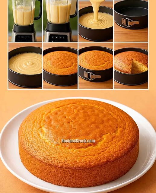Easy Orange Blender Cake Recipe