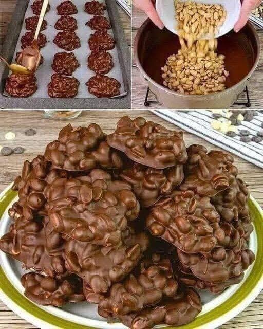 Chocolate Peanut Clusters (No-Bake Treat)