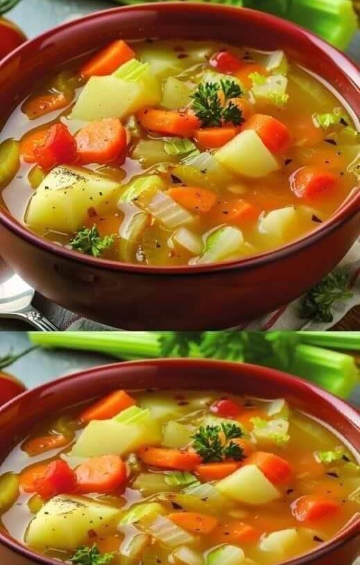 Simple Vegetable Cabbage Soup (Blood-Sugar Friendly)