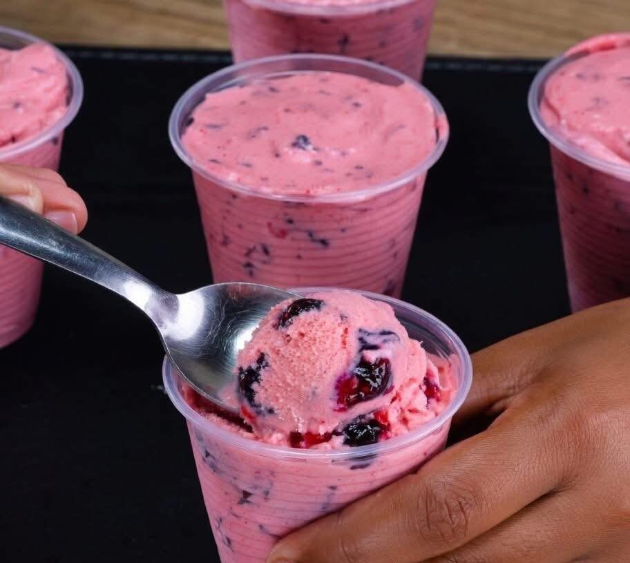 Homemade Berry Cream Delight