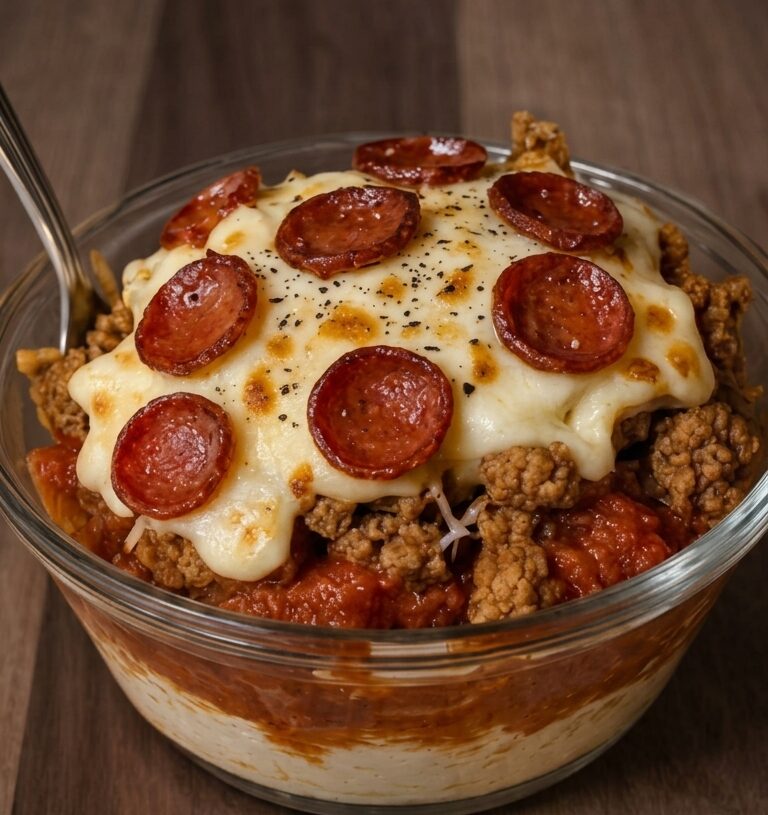 Cottage Cheese Pizza Bowl