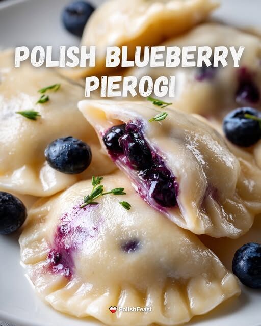 Polish Sweet Blueberry Pierogi Recipe (Pierogi z Jagodami)
