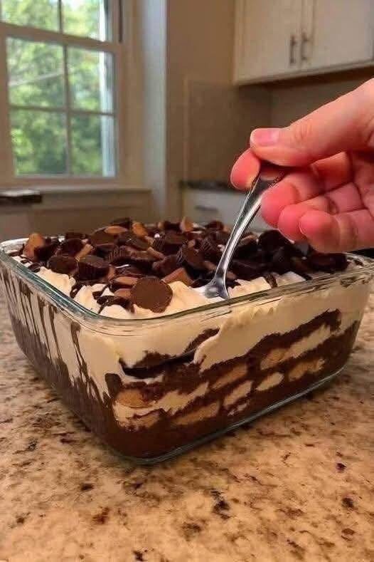 Chocolate Peanut Butter Icebox Dessert