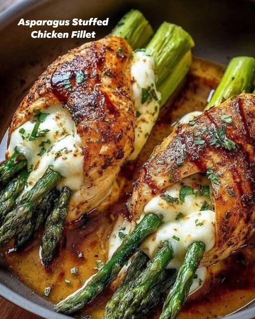 Asparagus Stuffed Chicken Fillet