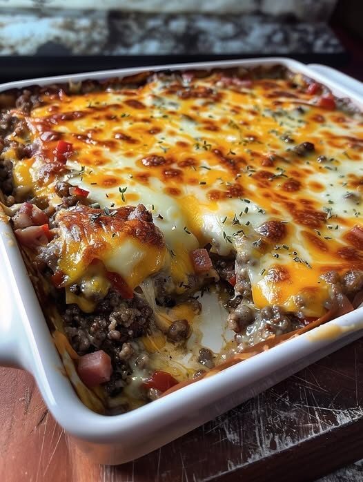 Vegan Cheeseburger Casserole