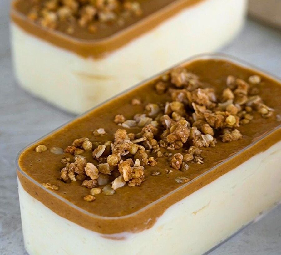 Protein Cookie Butter Crunch Cheesecake