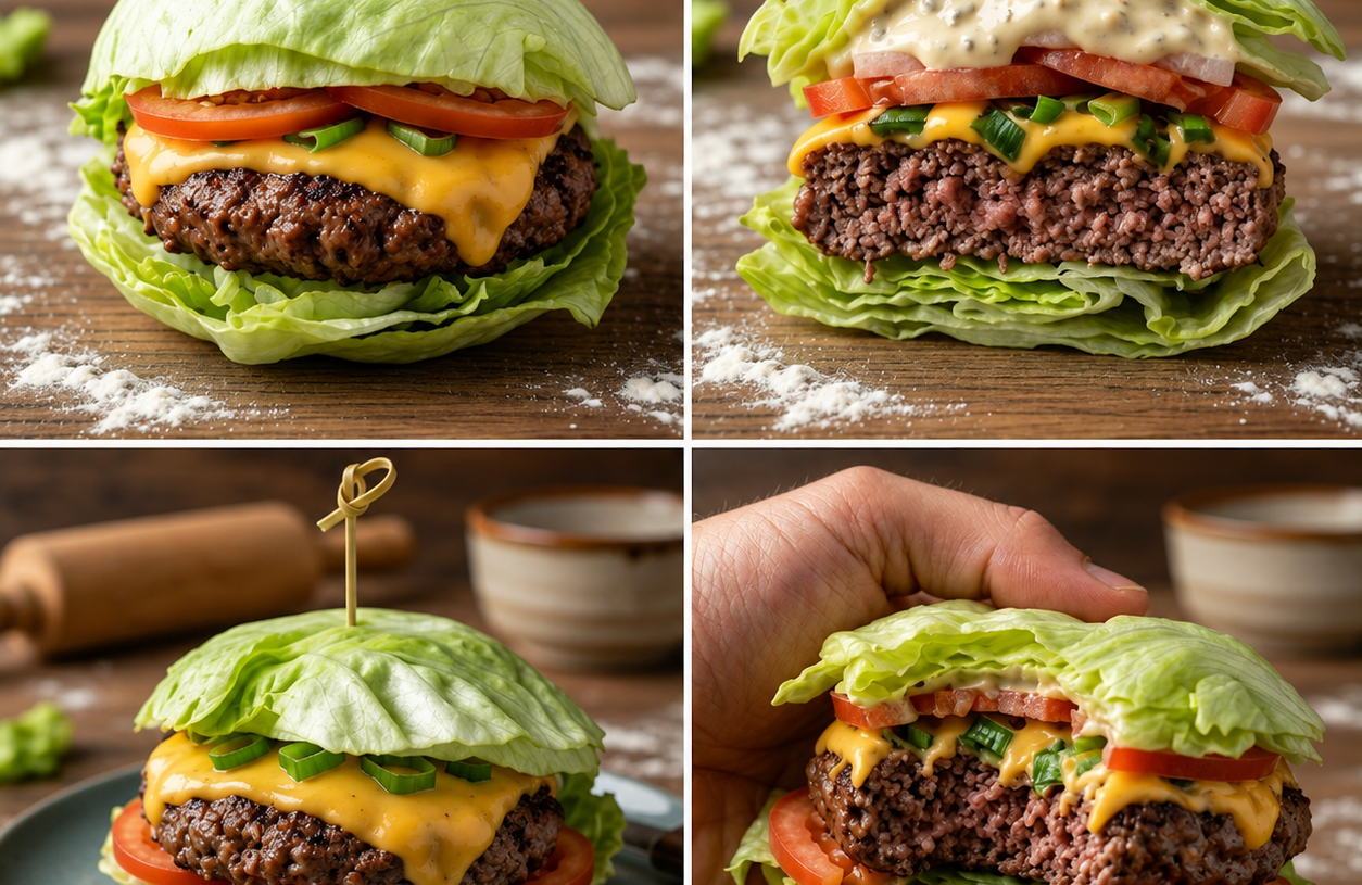 🥬 Ultimate Lettuce-Wrapped Cheeseburger