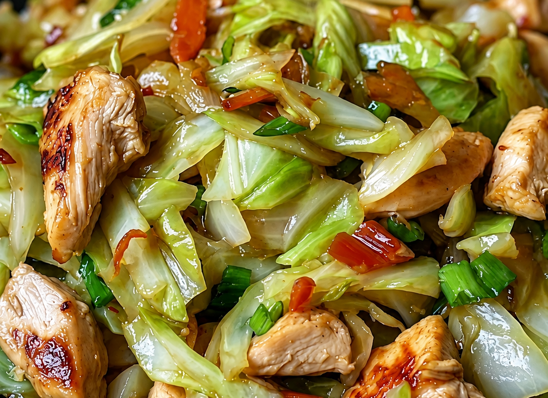 Chinese Chicken Cabbage Stir-Fry