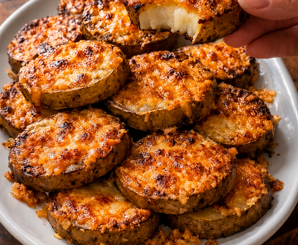 🥔 Crispy Cheesy Roasted Potato Slices