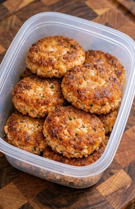 🐟 Diabetic-Friendly High-Protein Air Fryer Salmon Patties