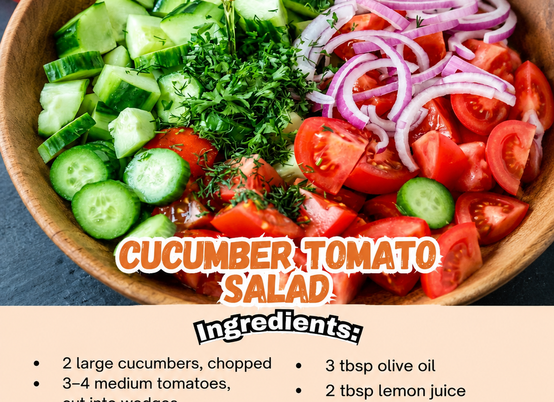 Fresh Cucumber Tomato Salad