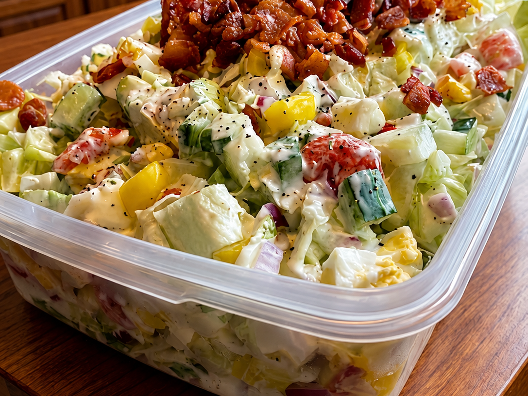 🥗 Creamy Bacon Chopped Salad