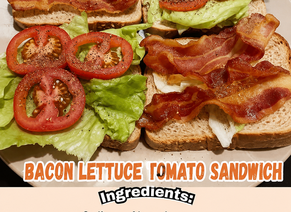🥓 Bacon, Lettuce & Tomato Sandwich