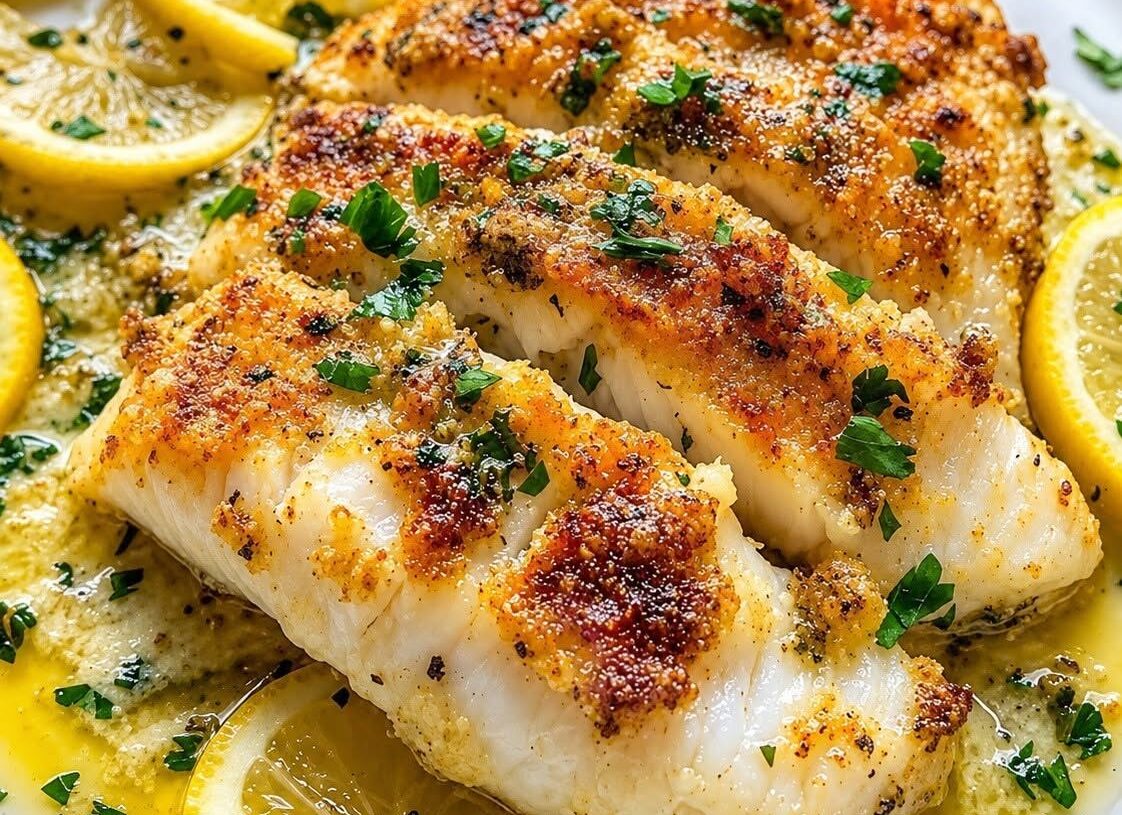  Garlic Butter Lemon Fish — High-Protein & Low-Carb