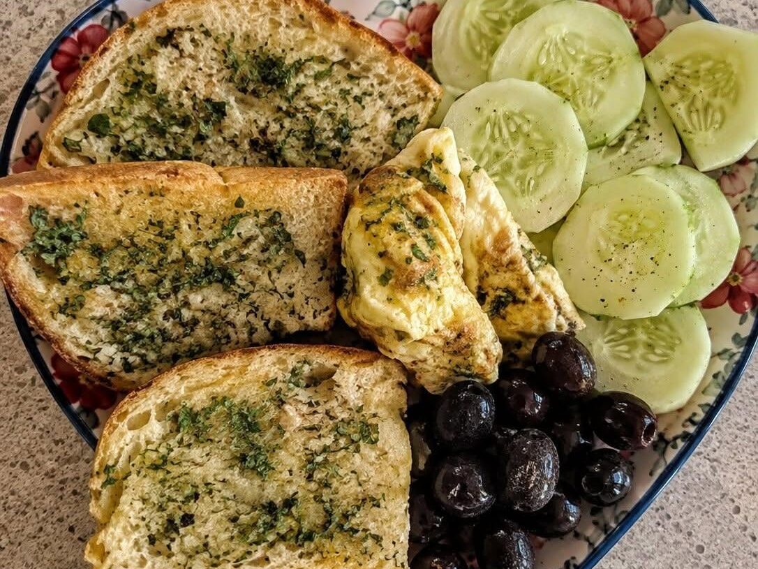 Vegan Herb Tofu Cutlets with Potatoes & Olives