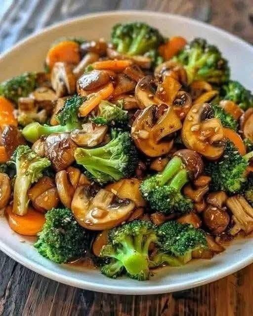  Mushroom & Broccoli Stir-Fry