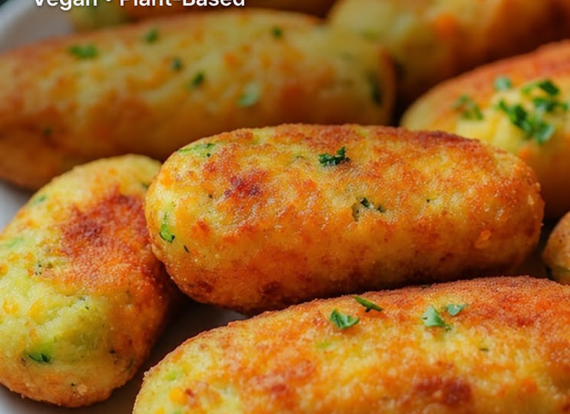 Healthy Vegan Vegetable Croquettes (Not Fried)