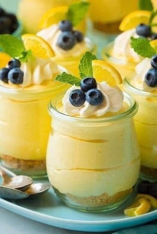 Lemon Blueberry Dessert Cups