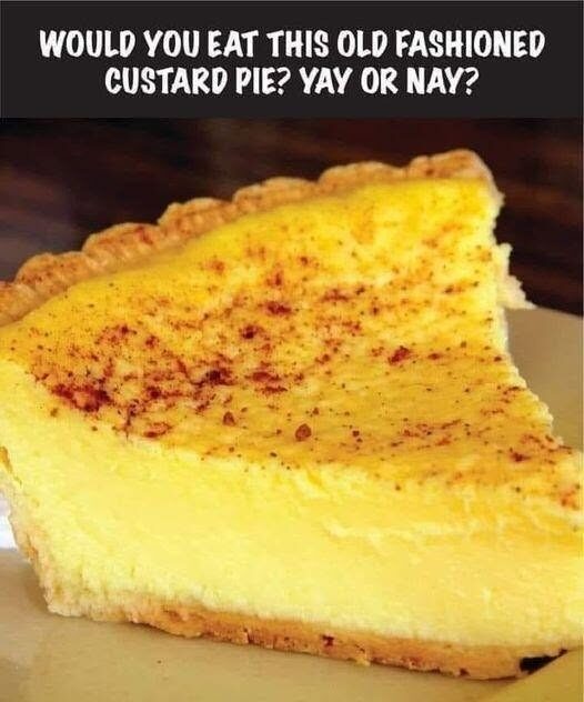 Old-Fashioned Custard Pie