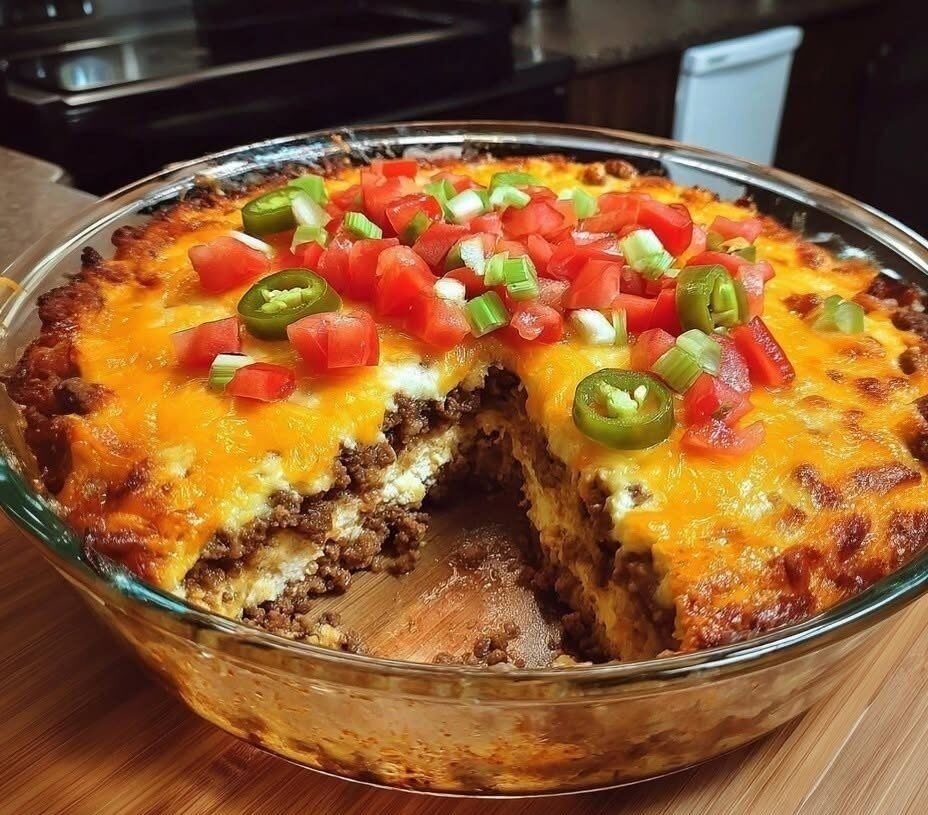 Cheesy Beef & Jalapeño Bake