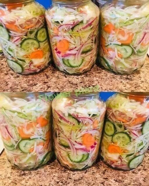 Homemade Pickled Vegetable Salad