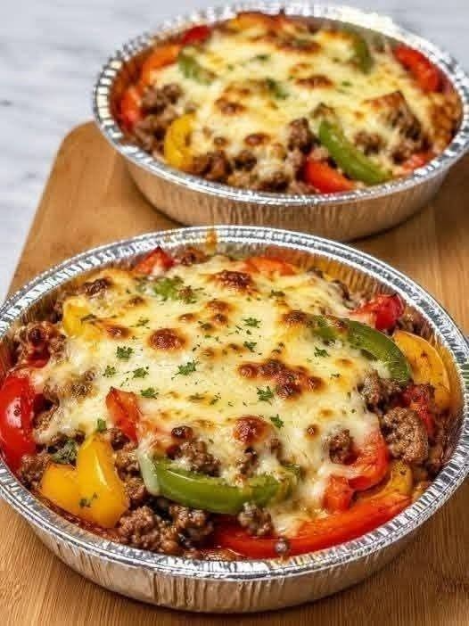Cheesy Beef & Veggie Bake