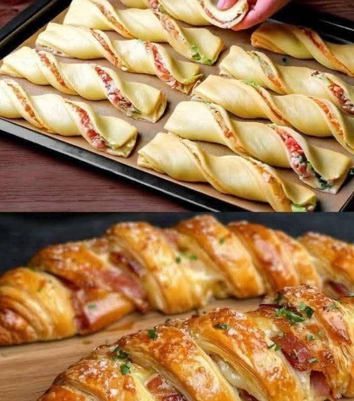Cheesy Bacon Stuffed Crescent Rolls