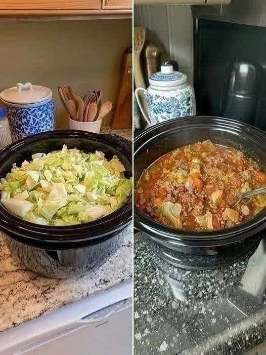 Slow-Cooker Cabbage & Ground Beef
