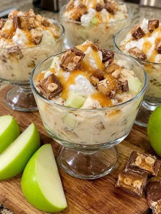  Caramel Apple Snickers Salad