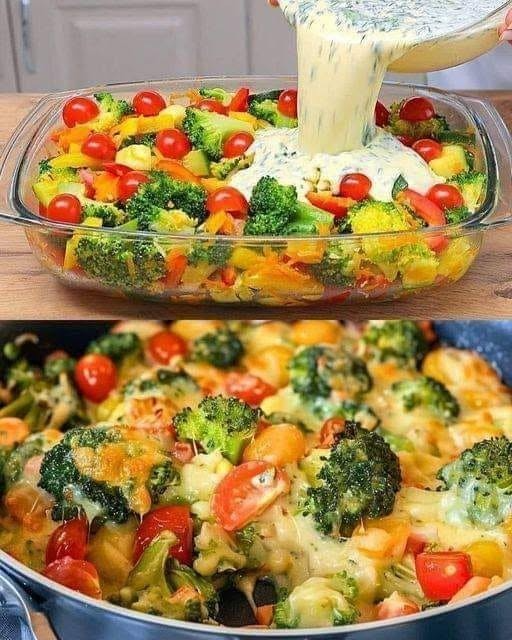Creamy Cheesy Vegetable Bake